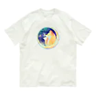 月の隠れ家の幻の蝶々さんと遭遇した狐さん Organic Cotton T-Shirt