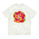 onehappinessのピンシャー　hibiscus　花言葉　onehappiness オーガニックコットンTシャツ