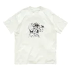 greetenのシュナウザー　テリアアート犬 Organic Cotton T-Shirt