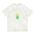 Sasamillyのもじもじクリームソーダ オーガニックコットンTシャツ