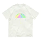 isaisaiisaaのカラフル傘 オーガニックコットンTシャツ