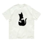 ヤマトナデシコのI ❤️CAT オーガニックコットンTシャツ