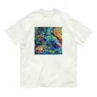 【抽象画】melty moon【フルイドアート】の恒星 Organic Cotton T-Shirt