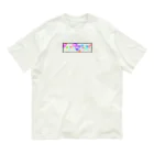 チョコミントのハートホログラム オーガニックコットンTシャツ