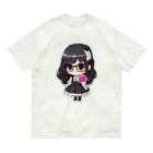 Jimiko Maiden (ジミコメイデン)の【Jimiko Maiden】メイド地味子さん Organic Cotton T-Shirt