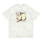 トロ箱戦隊本部のヒヨコちゃんと猫さん(お茶会お誘い中) Organic Cotton T-Shirt