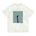 FLATのフラットデザイン women No.3 オーガニックコットンTシャツ