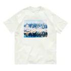 Let's Go for a Walkのwhite forest オーガニックコットンTシャツ