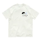 chihiroのsati.waves.labo.おやびんとキツネさん オーガニックコットンTシャツ