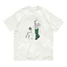 Chutaroの白犬×白犬×さんぽ Organic Cotton T-Shirt