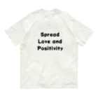 ミラくまのSpread Love and Positivity　愛とポジティブさを広めよう オーガニックコットンTシャツ