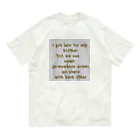 North Sideのlyric  オーガニックコットンTシャツ