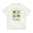 くりむしようかんのオリーブリボンとほーほけ姉妹 Organic Cotton T-Shirt