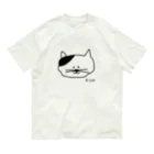 小鳥と映画館のゆるネコ Organic Cotton T-Shirt