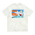 ホワイトドラゴン　タイトくん💙のサマーバケーション Organic Cotton T-Shirt