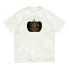 Drecome_Designのトリックオアトリートカボチャ Organic Cotton T-Shirt