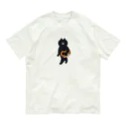 SUIMINグッズのお店の喫茶店の猫（プレッツェルお持ち帰り） オーガニックコットンTシャツ