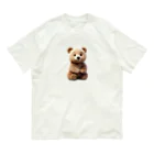 🐾風太🐾のもふもふくまちゃん オーガニックコットンTシャツ