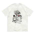 ユカイナミライ舎yukainamirai-miraixxxのトランプ猫兵 Organic Cotton T-Shirt