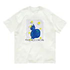 ぽぽっとツイてるのCat blue  Organic Cotton T-Shirt