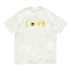 コチ(ボストンテリア)のボストンテリア(月LOVE)[v2.8k] オーガニックコットンTシャツ