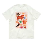 ogura kyoko illustrationのスコットランドの仲間たち オーガニックコットンTシャツ