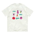 Aランチサラダ付SHOPの夏野菜たち オーガニックコットンTシャツ