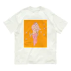 Noa Noa Art ＆ Designのタヒチアンダンサー（オレンジ）｜Ori Tahiti Lady オーガニックコットンTシャツ