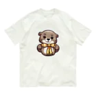 QuillSerenadeの可愛いリボンのもちぽんのステッカー Organic Cotton T-Shirt