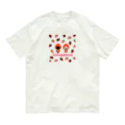 ateliersunrise_kenkenのいちごちゃんパグ オーガニックコットンTシャツ