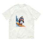 Gloriousのペンギンの冒険スノーボードパーティ Organic Cotton T-Shirt