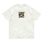 blue_springのピカソ風迷彩 Organic Cotton T-Shirt