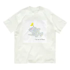 エフェメラル フラワーアートの花チョウチンアンコウ オーガニックコットンTシャツ Organic Cotton T-Shirt