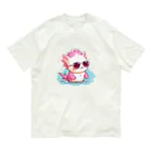 Vasetti_pressのサングラスをかけているウーパールーパー Organic Cotton T-Shirt