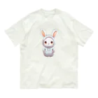 Vasetti_pressのパーカーを着ているうさぎちゃん Organic Cotton T-Shirt