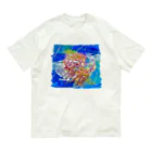 onmycolorの楽描き店のくらげーぬ・くらげーる　さん オーガニックコットンTシャツ