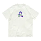 yama-p2920の事務作業をする女性 Organic Cotton T-Shirt