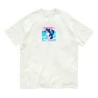 たかみーショップのサーフィンネコ Organic Cotton T-Shirt