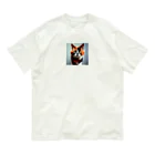 den_hartの我慢顔の三毛猫くん Organic Cotton T-Shirt