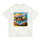 Wakuryuの八恩森の守り空龍　 オーガニックコットンTシャツ