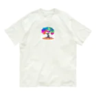 Kuronicoのレインボーガジュマル Organic Cotton T-Shirt