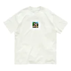 hiro358358のかわいいフクロモモンガ オーガニックコットンTシャツ