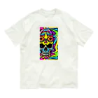 jack_and_beanのヘビーメタルでロックなスカル Organic Cotton T-Shirt