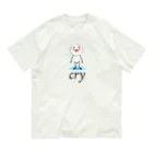 chicodeza by suzuriの泣いている人 Organic Cotton T-Shirt