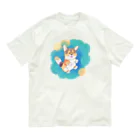 nakagawa-kikakuのコーギーの大ジャンプ Organic Cotton T-Shirt