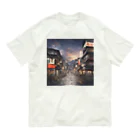 インスピレーションshopの日本の街並み オーガニックコットンTシャツ