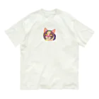 フクミンのふわふわネコ Organic Cotton T-Shirt