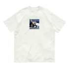 HYUGOの寝顔ドアップのキュートな猫 Organic Cotton T-Shirt