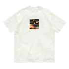 kkgoodsの鷹のグッズ オーガニックコットンTシャツ