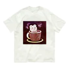 アプリコワークスのカフェ・ド・くま Organic Cotton T-Shirt